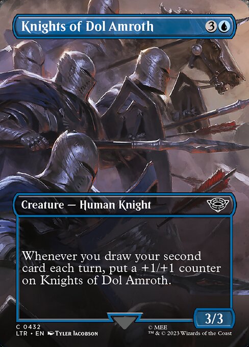 Knights of Dol Amroth (432) - BORDERLESS - FULL ART (Foil) - The Lord of the Rings: Tales of Middle-earth - Game On