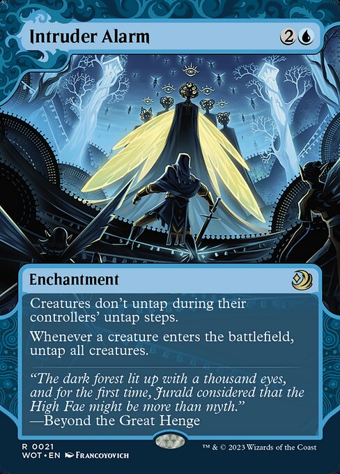Intruder Alarm (21) - BORDERLESS (Foil) - Wilds of Eldraine: Enchanting Tales - Game On