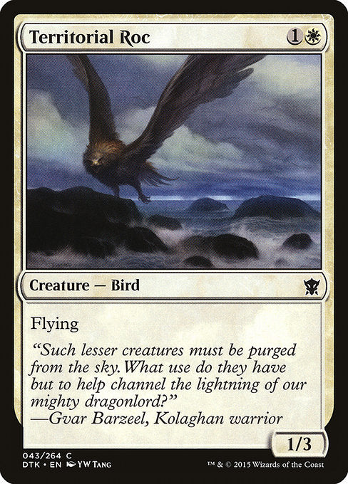 Territorial Roc (43) (Foil) - Dragons of Tarkir - Game On
