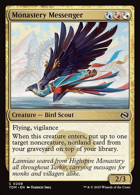 Monastery Messenger (208) - Tarkir: Dragonstorm - Game On