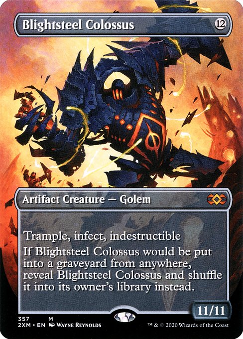 Blightsteel Colossus (357) - BORDERLESS (Foil) - Double Masters - Game On
