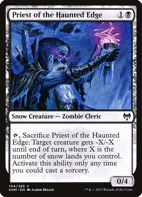 Priest of the Haunted Edge (104) (Foil) - Kaldheim - Game On