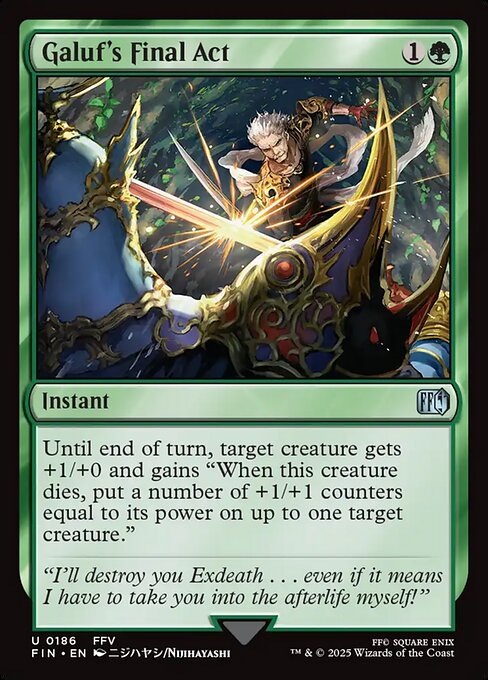 Galuf's Final Act (186) (Foil) - Final Fantasy - Game On