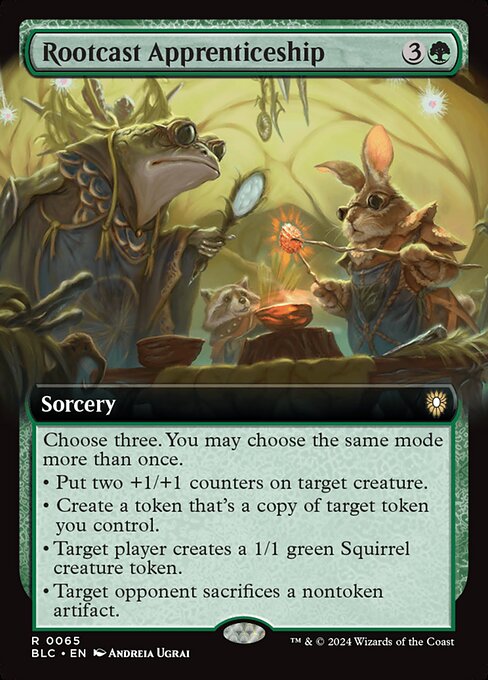 Rootcast Apprenticeship (65) - EXTENDED ART - Bloomburrow Commander - Game On