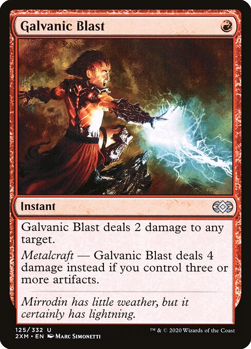 Galvanic Blast (125) (Foil) - Double Masters - Game On