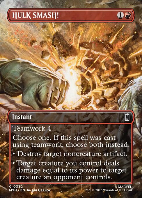 HULK SMASH! (332) (Foil) - Marvel Super Heroes - Game On