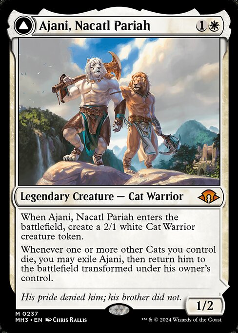 Ajani, Nacatl Pariah // Ajani, Nacatl Avenger (237) (Foil) - Modern Horizons 3 - Game On