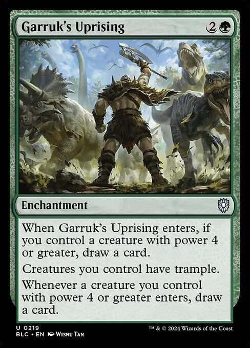 Garruk's Uprising (219) - Bloomburrow Commander - Game On