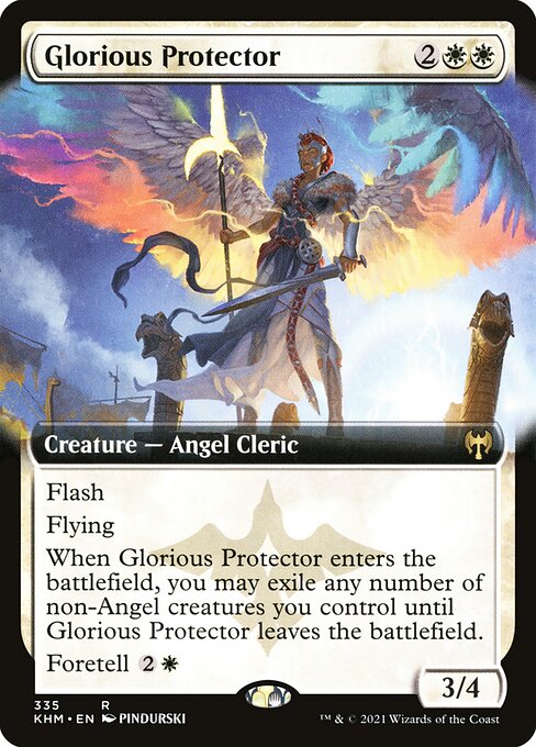 Glorious Protector (335) - EXTENDED ART (Foil) - Kaldheim - Game On