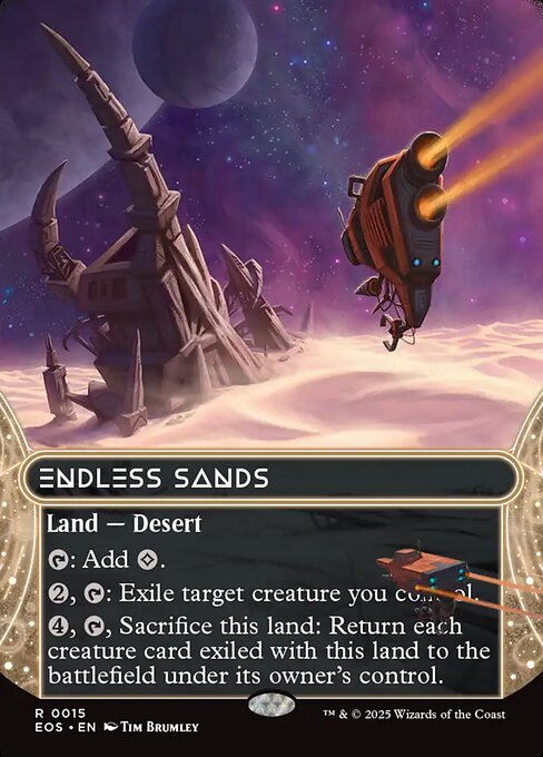 Endless Sands (15) - BORDERLESS - FULL ART - Edge of Eternities: Stellar Sights - Game On