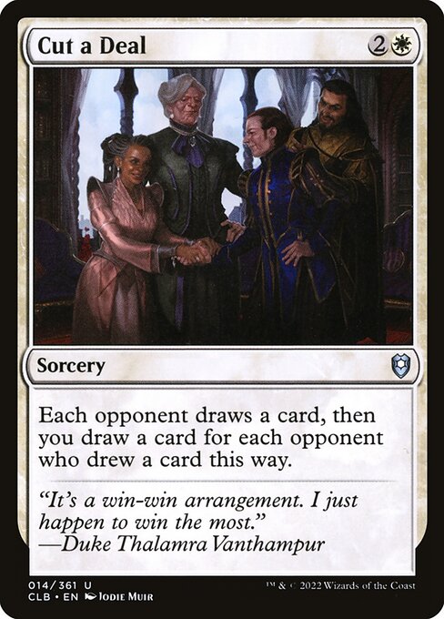 Cut a Deal (14) (Foil) - Commander Legends: Battle for Baldur's Gate - Game On