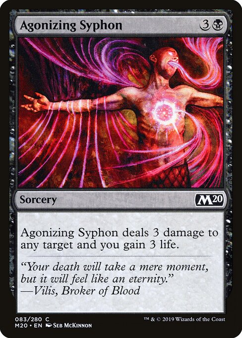 Agonizing Syphon (83) (Foil) - Core Set 2020 - Game On