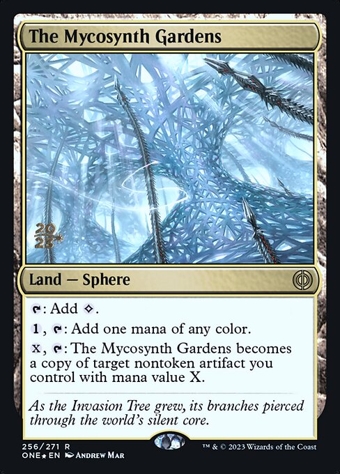 The Mycosynth Gardens (256s) (Foil) - Phyrexia: All Will Be One Promos - Game On