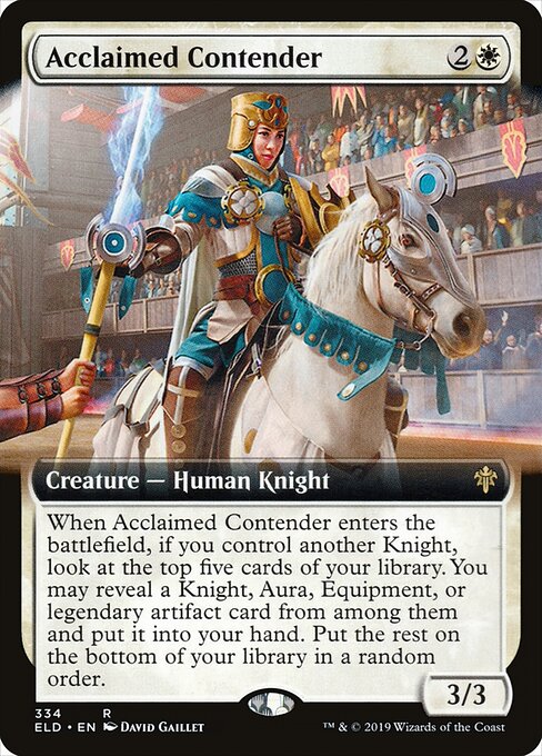 Acclaimed Contender (334) - EXTENDED ART - Throne of Eldraine - Game On