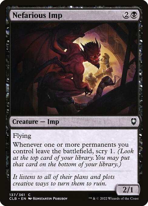 Nefarious Imp (137) (Foil) - Commander Legends: Battle for Baldur's Gate - Game On