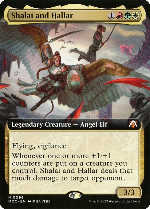 Shalai and Hallar (96) - EXTENDED ART - March of the Machine Commander - Game On