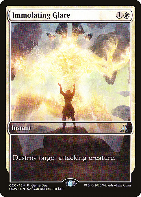 Immolating Glare (20) - FULL ART - Oath of the Gatewatch Promos - Game On