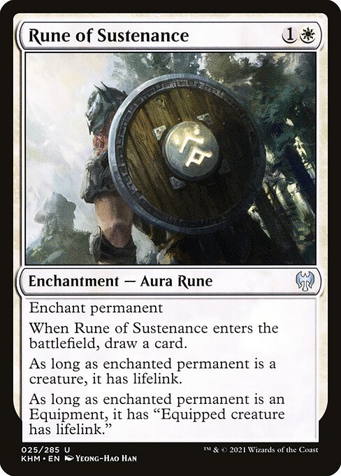 Rune of Sustenance (25) (Foil) - Kaldheim - Game On