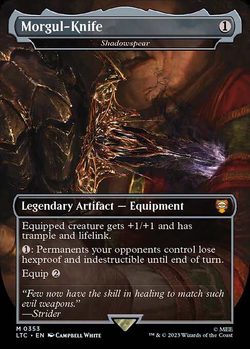 Shadowspear (353) - BORDERLESS - FULL ART - Tales of Middle-earth Commander - Game On