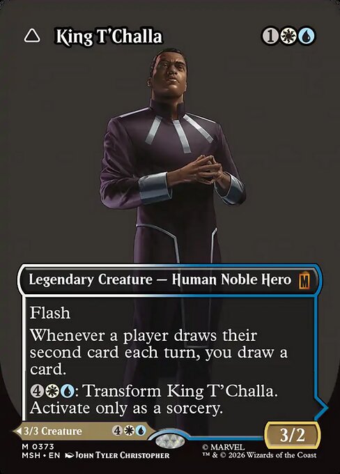King T'Challa // Black Panther, Hope Enduring (373) - BORDERLESS - Marvel Super Heroes - Game On