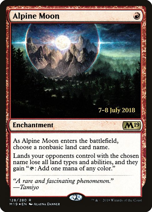 Alpine Moon (128s) (Foil) - Core Set 2019 Promos - Game On
