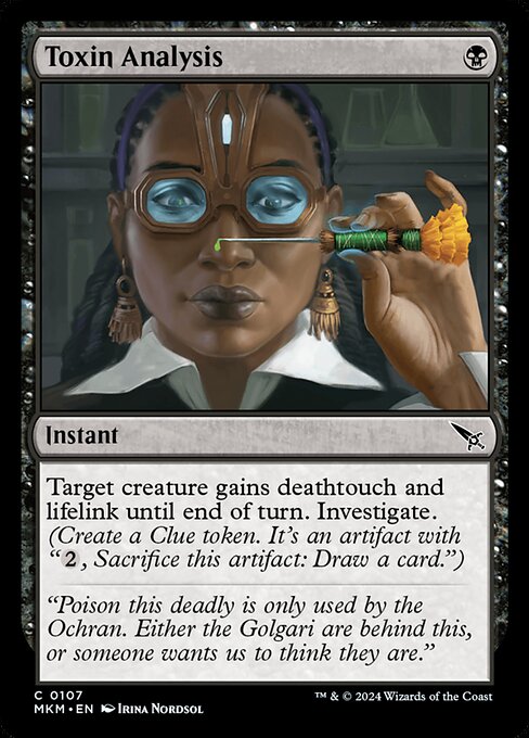 Toxin Analysis (107) (Foil) - Murders at Karlov Manor - Game On