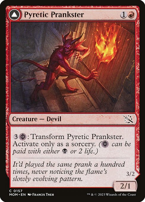 Pyretic Prankster // Glistening Goremonger (157) (Foil) - March of the Machine - Game On
