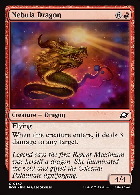 Nebula Dragon (147) - Edge of Eternities - Game On