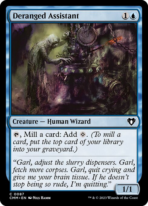 Deranged Assistant (87) (Foil) - Commander Masters - Game On
