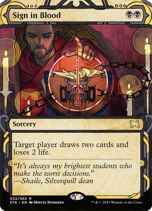 Sign in Blood (32) - BORDERLESS - Strixhaven Mystical Archive - Game On