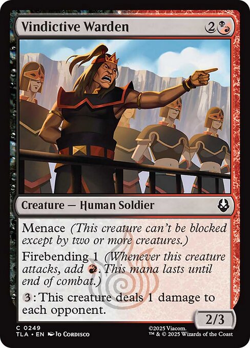 Vindictive Warden (249) (Foil) - Avatar: The Last Airbender - Game On