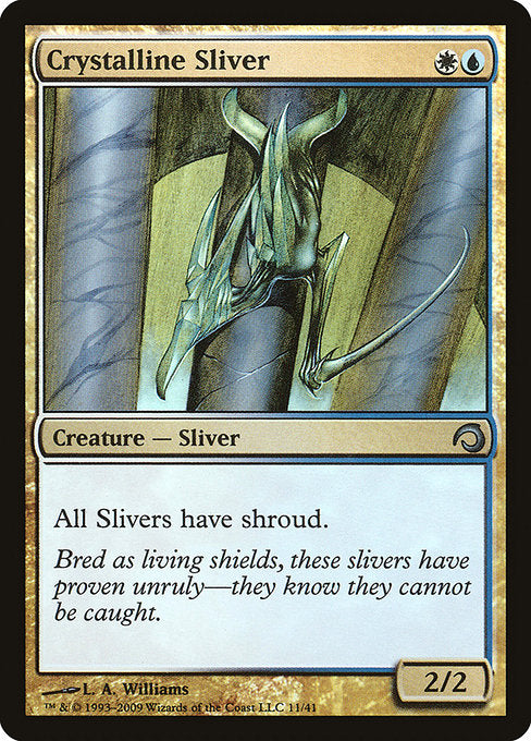 Crystalline Sliver (11) (Foil) - Premium Deck Series: Slivers - Game On