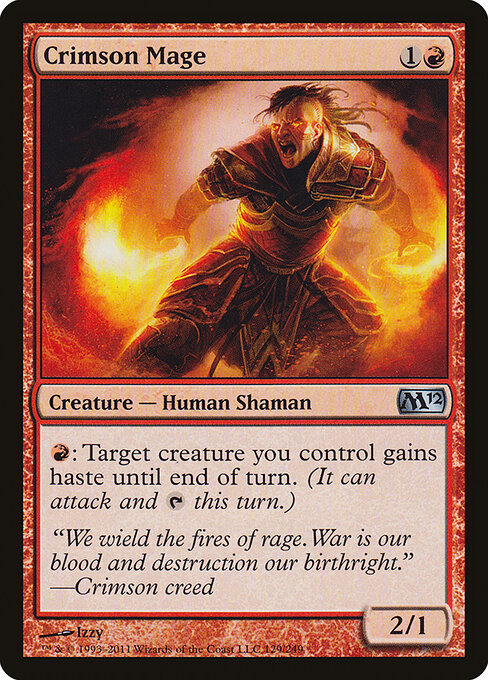 Crimson Mage (129) (Foil) - Magic 2012 - Game On