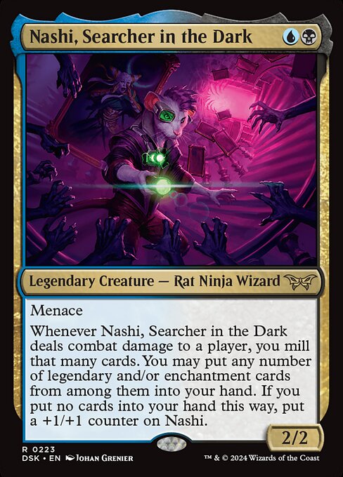 Nashi, Searcher in the Dark (223) (Foil) - Duskmourn: House of Horror - Game On