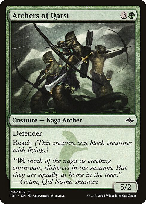 Archers of Qarsi (124) (Foil) - Fate Reforged - Game On