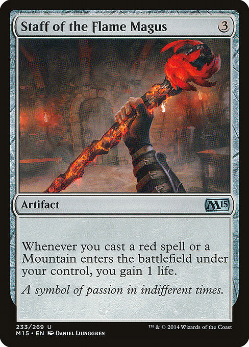 Staff of the Flame Magus (233) (Foil) - Magic 2015 - Game On