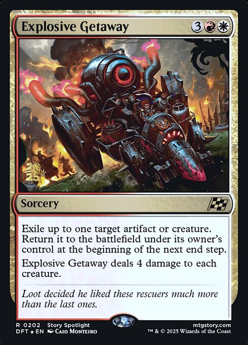 Explosive Getaway (202s) (Foil) - Aetherdrift Promos - Game On