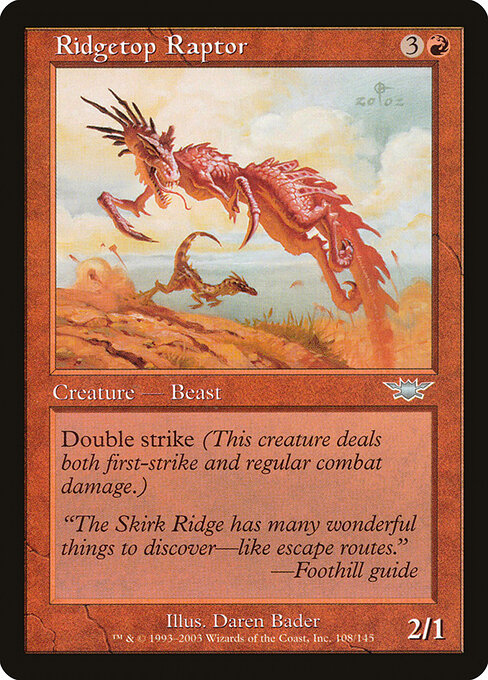 Ridgetop Raptor (108) (Foil) - Legions - Game On