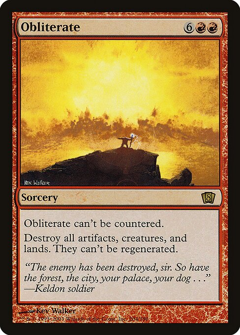 Obliterate (204★) - Eighth Edition - Game On