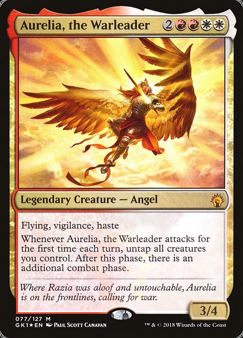 Aurelia, the Warleader (77) (Foil) - GRN Guild Kit - Game On