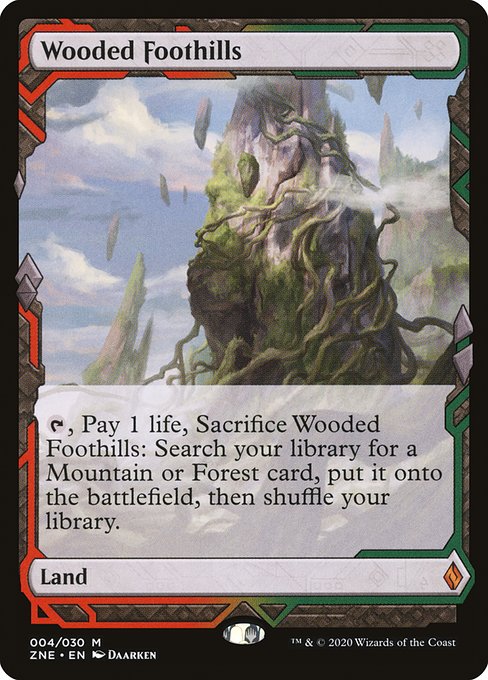 Wooded Foothills (4) - Zendikar Rising Expeditions - Game On