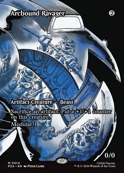 Arcbound Ravager (14) - BORDERLESS - FULL ART (Foil) - Teenage Mutant Ninja Turtles Source Material - Game On