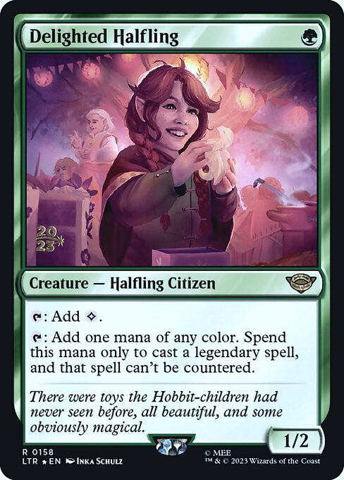 Delighted Halfling (158s) (Foil) - Tales of Middle-earth Promos - Game On