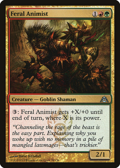 Feral Animist (70) (Foil) - Dragon's Maze - Game On