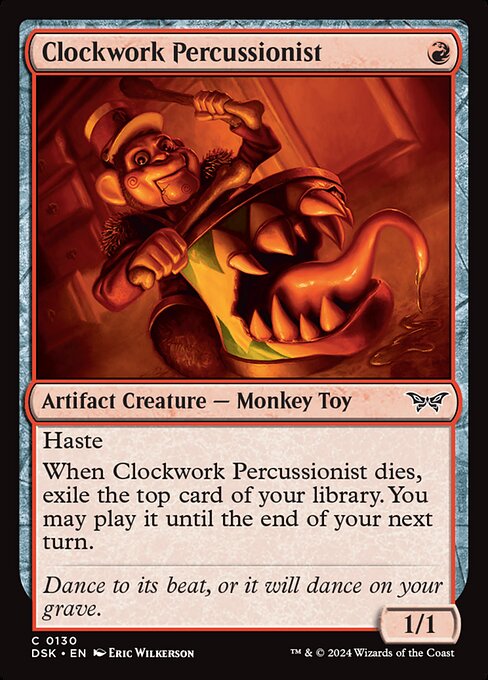Clockwork Percussionist (130) (Foil) - Duskmourn: House of Horror - Game On
