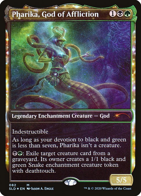 Pharika, God of Affliction (82) - SHOWCASE - FULL ART (Foil) - Secret Lair Drop - Game On