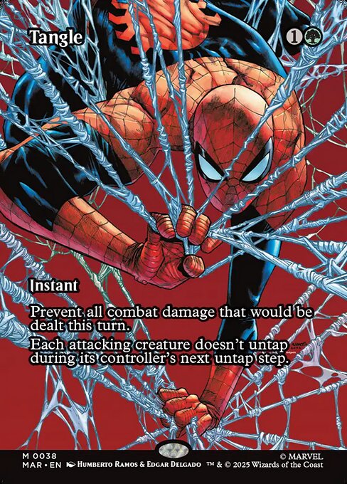Tangle (38) - BORDERLESS - FULL ART (Foil) - Marvel Universe - Game On