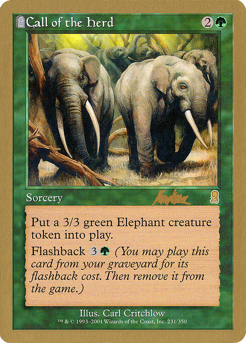 Call of the Herd (bk231a) - World Championship Decks 2002 - Game On