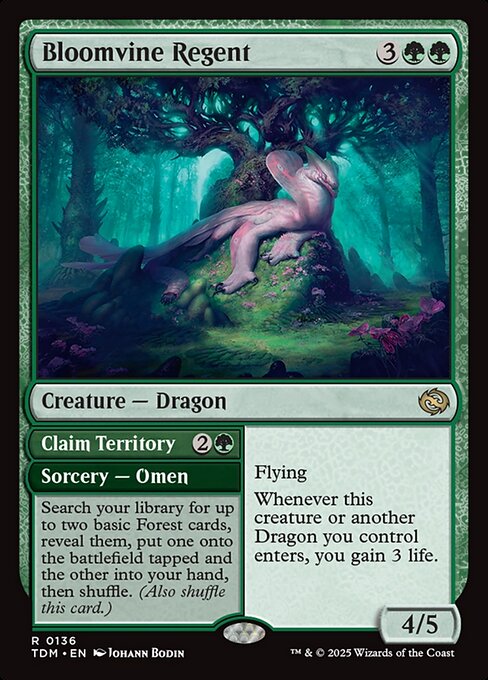 Bloomvine Regent // Claim Territory (136) - Tarkir: Dragonstorm - Game On