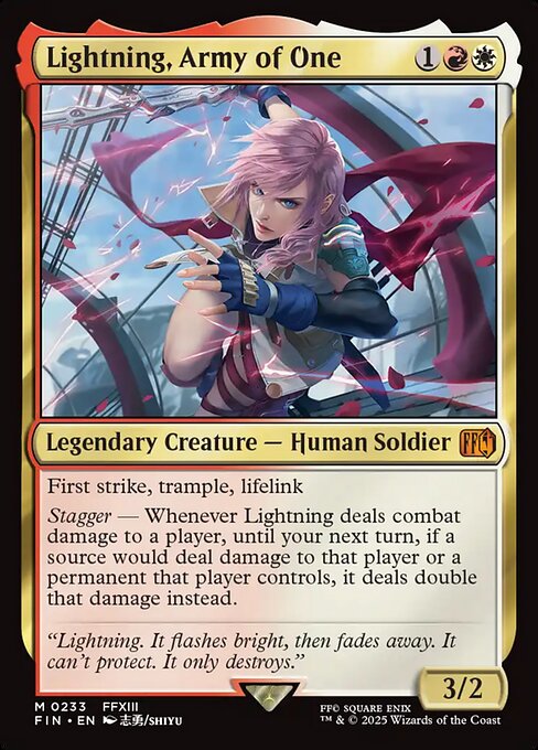 Lightning, Army of One (233) (Foil) - Final Fantasy - Game On